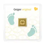1 gram Geiger Birth Original Square Gold Bar (In Assay)