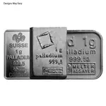 Generic 1 gram Generic Palladium Bar .999+ Fine (Secondary Market)