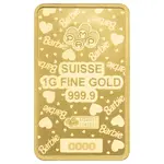 1 Gram PAMP Suisse Barbie™ Valentine’s Day Gold Bar (in Assay)