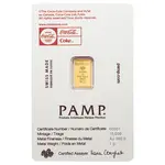 1 Gram PAMP Suisse Coca-Cola® Valentine’s Day Gold Bar (in Assay)