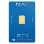 1 Gram PAMP Suisse Star of David Gold Bar .9999 Fine (in Assay)