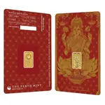1 Gram Perth Mint Diwali Lakshmi Gold Bar .9999 Fine (in Assay)