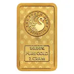 1 Gram Perth Mint Diwali Lakshmi Gold Bar .9999 Fine (in Assay)