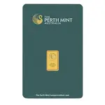 1 gram Perth Mint Gold Bar .9999 Fine (In Assay)