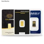 Default 1 gram Random Brand Gold Bar .999+ Fine (In Assay)