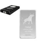 1 kilo Bullion Exchanges Silver Bar .9999 Fine