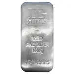 Default 1 Kilo Dillon Gage Metals (DG) Silver Cast Bar .999 Fine
