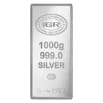 Default 1 Kilo Istanbul Gold Refinery IGR Silver Bar .999 Fine (w/Assay)