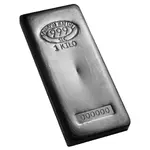 1 kilo Johnson Matthey (JM) Silver Vintage Bar .999 Fine