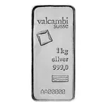 1 Kilo Silver Bar Valcambi Suisse .999 Fine (w/Assay)