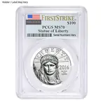 1 oz $100 Platinum American Eagle NGC / PCGS MS 70 (Random Year)