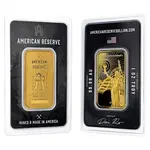 1 oz Asahi American Reserve Columbia Goddess Gold Bar .9999 Fine