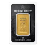 1 oz Asahi American Reserve Columbia Goddess Gold Bar .9999 Fine