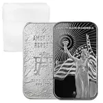 1 oz Asahi American Reserve Columbia Goddess Silver Bar .999 Fine