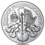 Austrian 1 oz Austrian Silver Philharmonic Coin BU (Random Year)