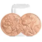 1 oz Bull & Bear Copper Round .999 Fine