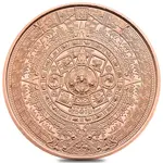 Default 1 oz Copper Aztec Calendar Round .999 Fine
