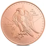 1 oz Copper Texas Commemorative Round .999 Fine