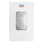 1 oz Credit Suisse Palladium Bar .9995 Fine (w/Assay)