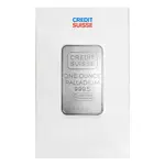 1 oz Credit Suisse Palladium Bar .9995 Fine (w/Assay)