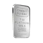 1 oz Credit Suisse Platinum Bar .9995 Fine (w/Assay)