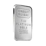 1 oz Credit Suisse Platinum Bar .9995 Fine (w/Assay)