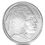 1 oz Elemetal Buffalo Silver Round .999 Fine