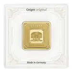 1 oz Geiger Original Square Gold Bar (In Assay)