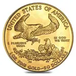 1 oz Gold American Eagle $50 Coin (Abrasions,Random Year)