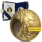 American 1 oz Gold American Eagle $50 Coin Proof w/Box & COA (Random Year)