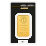 1 oz Gold Bar - Argor-Heraeus .9999 Fine KineBar Design (In Assay)