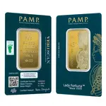 Default 1 oz Gold Bar PAMP Suisse Lady Fortuna 45th Ann (In Assay)
