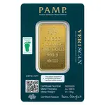 1 oz Gold Bar PAMP Suisse Lady Fortuna 45th Ann (In Assay)