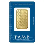 1 oz Gold Bar - PAMP Suisse - New Design (In Assay)