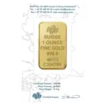 1 oz Gold Bar - PAMP Suisse - New Design (In Assay)
