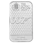 1 oz Great Britain James Bond 007 Diamonds Are Forever Silver Bar .9999 Fine