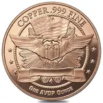 1 oz Indian Head Copper Round .999 Fine