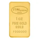 1 oz Italpreziosi Italian Gold Bar .9999 Fine (In Assay)