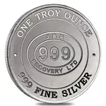 1 oz JBR Silver Round .999 Fine