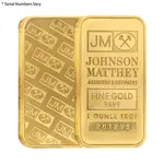 1 oz Johnson Matthey Gold Bar .9999 Fine (Sealed)