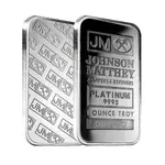 Johnson Matthey 1 oz Johnson Matthey (JM) Platinum Bar .9995 Fine (Sealed)