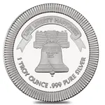 Default 1 oz Liberty Bell Stackable Silver Round .999 Silver