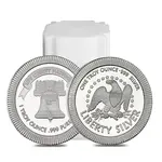 1 oz Liberty Bell Stackable Silver Round .999 Silver