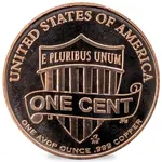 1 oz Lincoln Head Cent Copper Round .999 Fine