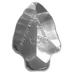 1 oz Monarch Precious Metals Arrowhead Silver Bar .999 Fine