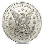 1 oz Morgan Dollar Design Silver Round .9999 Fine