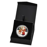 1 oz PAMP Santa's Workshop Colorized Silver Round (w/Box)