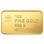 1 oz PAMP Suisse Bald Eagle Gold Bar .9999 Fine (in Assay)
