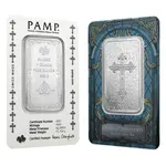 Default 1 oz PAMP Suisse Christian Cross Silver Coin Bar (in Assay)