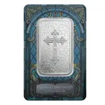 1 oz PAMP Suisse Christian Cross Silver Coin Bar (in Assay)